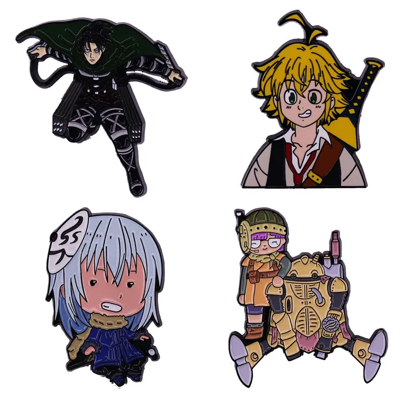 

Cute Lapel Pins Japan Cartoon Anime Metal Enamel Badge Women Anime Badges Backpacks Fashion Jewelry Brooch Accessories Gifts