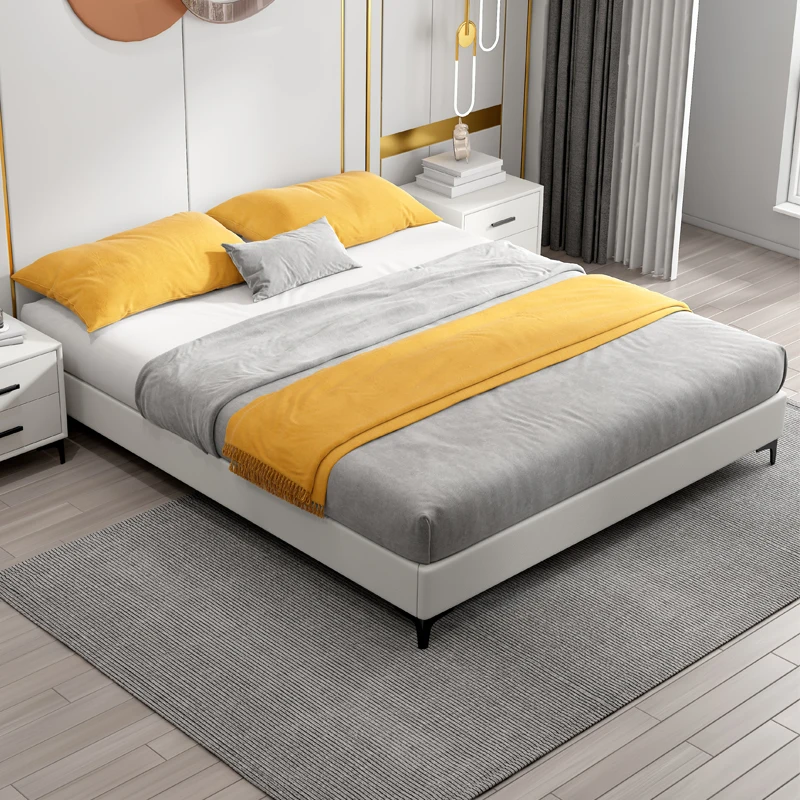 Bed, Low Bed, Light Luxury, Modern Simple Solid Wood Bed, Homestay Bed, Bed Frame, Japanese Style Bed, Children's Bed