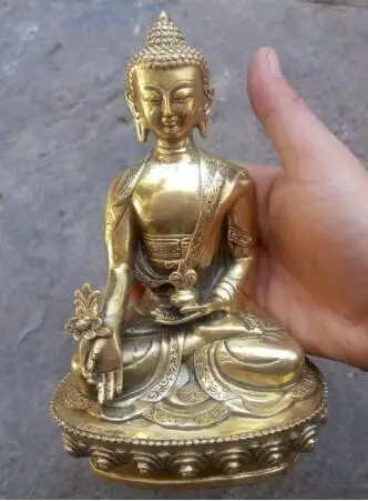 

Статуя Будды из тибетской латуни, 15 см