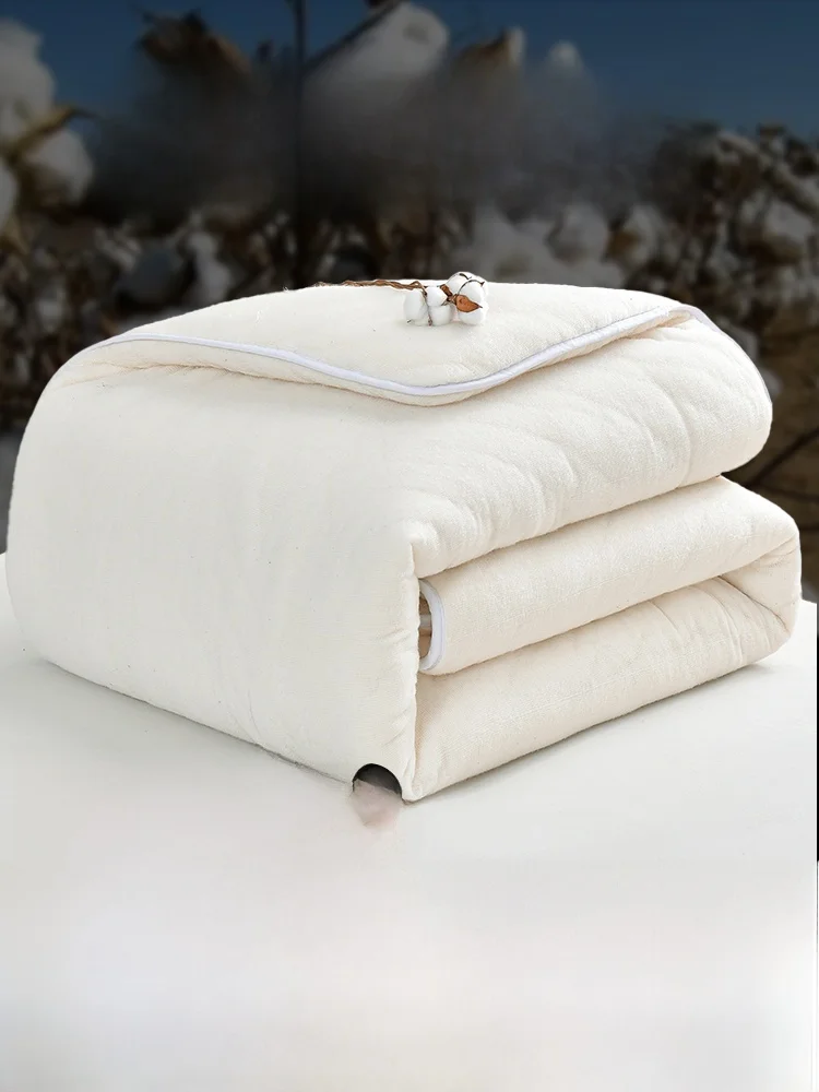 Xinjiang Grade Long-staple Cotton Flower Quilt Autumn Winter Duvet Insert Wool Full Thickened Warm Cove...
