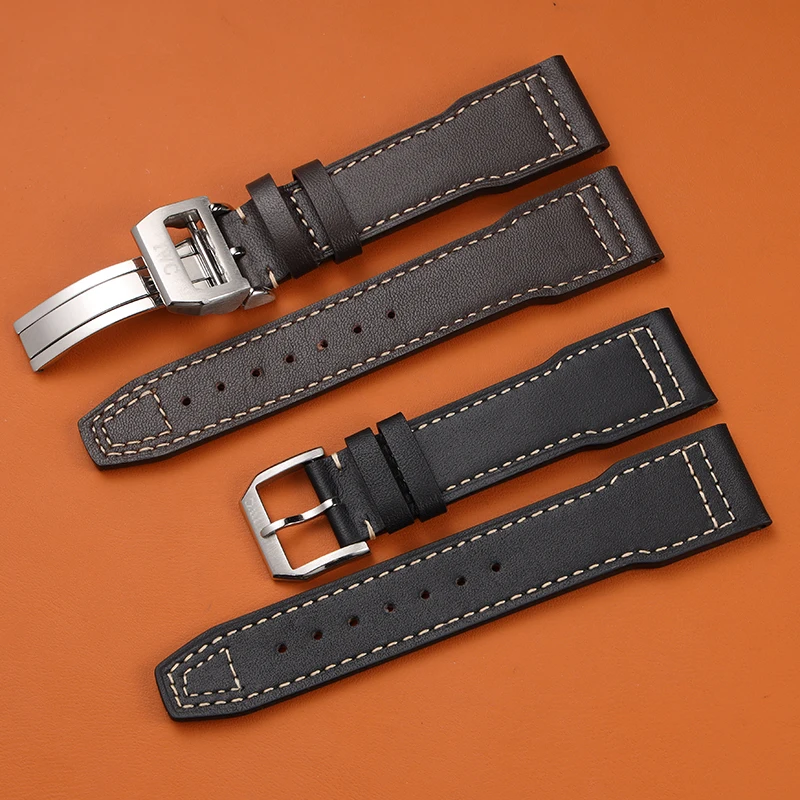 

For Iwc Pilots Little Prince Watch Iw327004/iw377714 Mark16/17/18 Portuguese Leather Strap 20 21mm Men Watchband Belt Bracelet