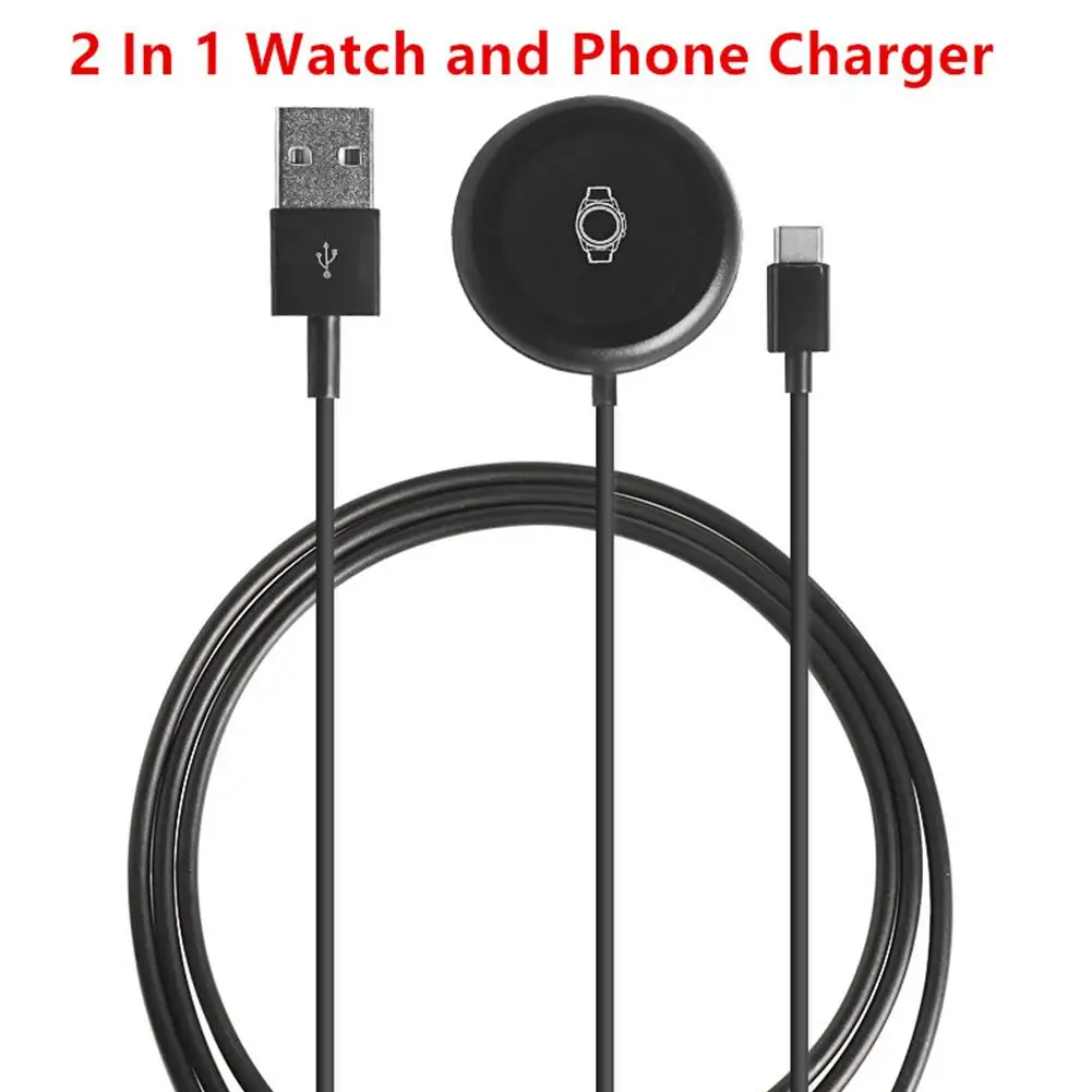 

Умные часы 2 в 1, беспроводное зарядное устройство, док-станция, подставка, совместимая с Samsung Galaxy Watch4 Active 2