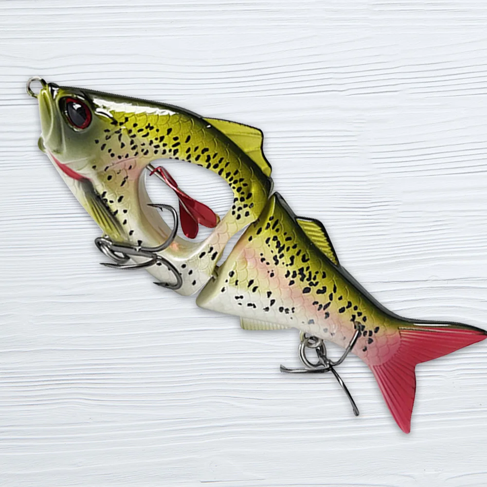 

11,5 см 23 г приманка для рыбной ловли, многосекционная мини 3D искусственная приманка с крючком, рыболовные инструменты, рыболовные снасти