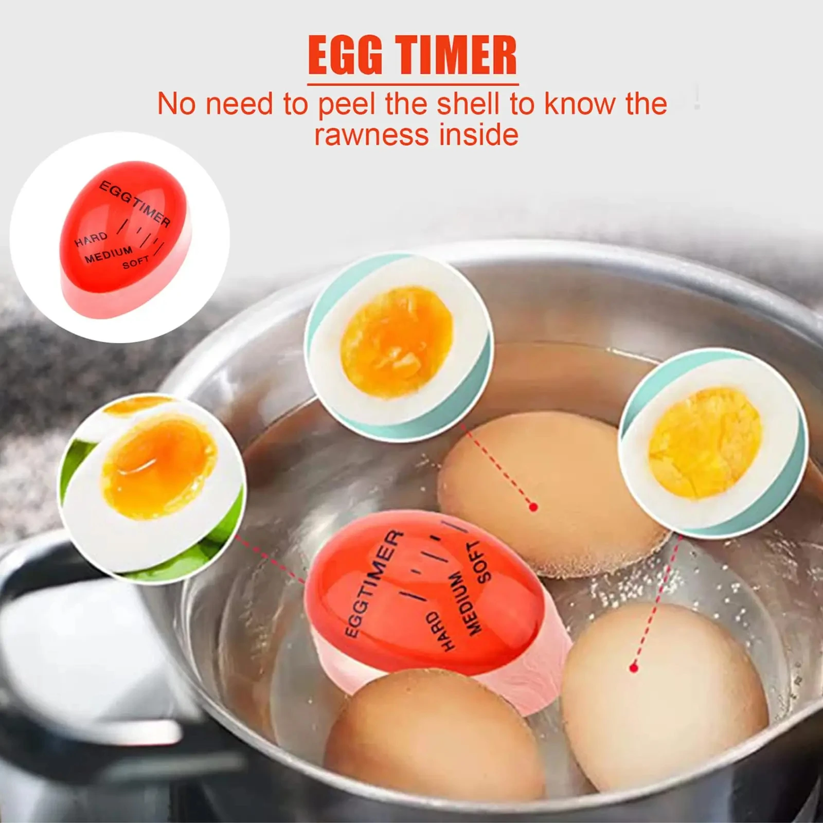 Экологически чистый кухонный таймер для кипячения яиц