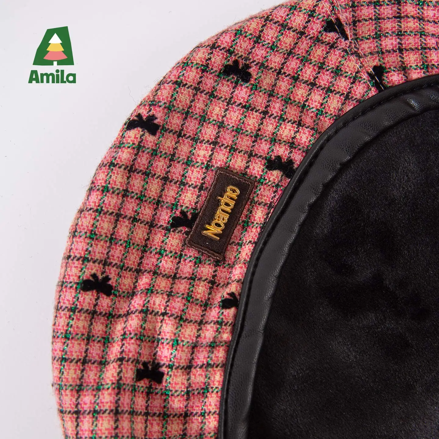 Фото Детский зимний модный берет Amila Kids в горошек и бантиках, изысканный, модный, удобный и неограниченный №5