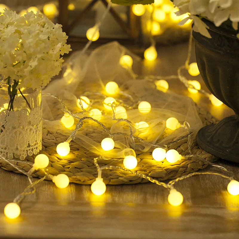 

Фонарь для вечерние мяч со светодиодным освещением струнные феи, водонепроницаемый, с питанием от USB, украшение для дома и свадьбы, рождественские украшения