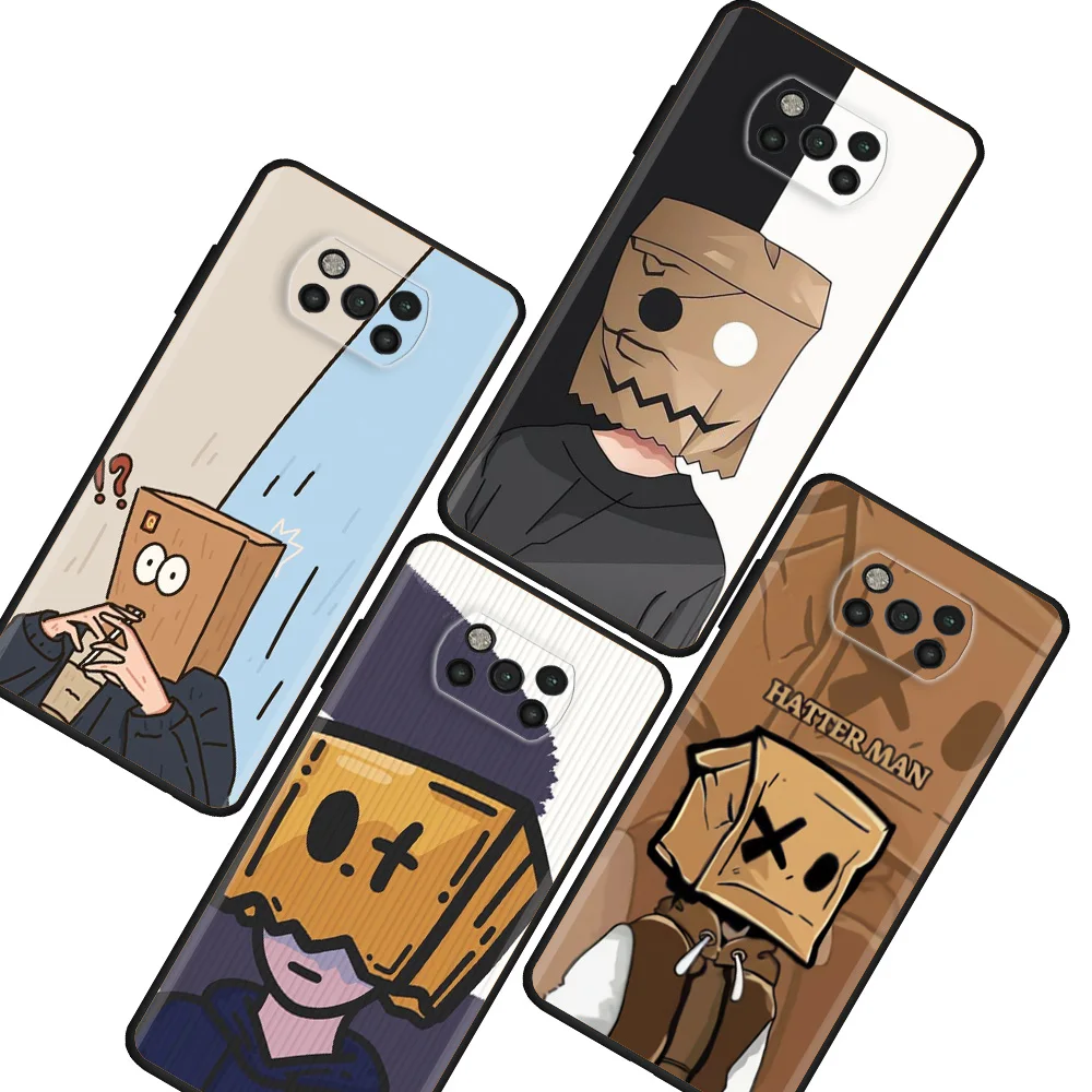 

Social Anxiety Boys Girls Phone Case For Xiaomi Mi Poco X3 NFC X4 Pro F5 M3 M4 F4 C40 F1 F3 GT M5 Black Soft Protection Cover