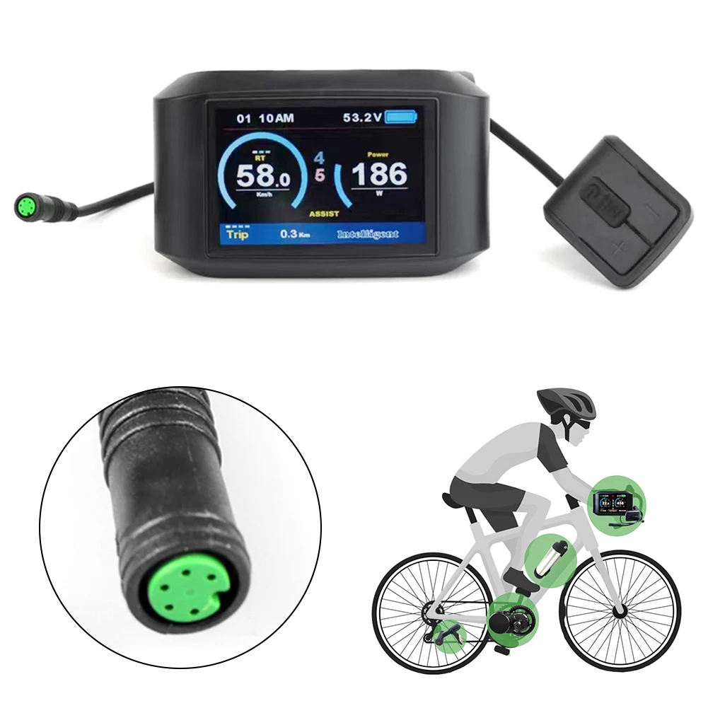 Дисплей 750C Протокол UART 24 В/36 В/48 В/52 В 5-уровневая яркость 5-контактный