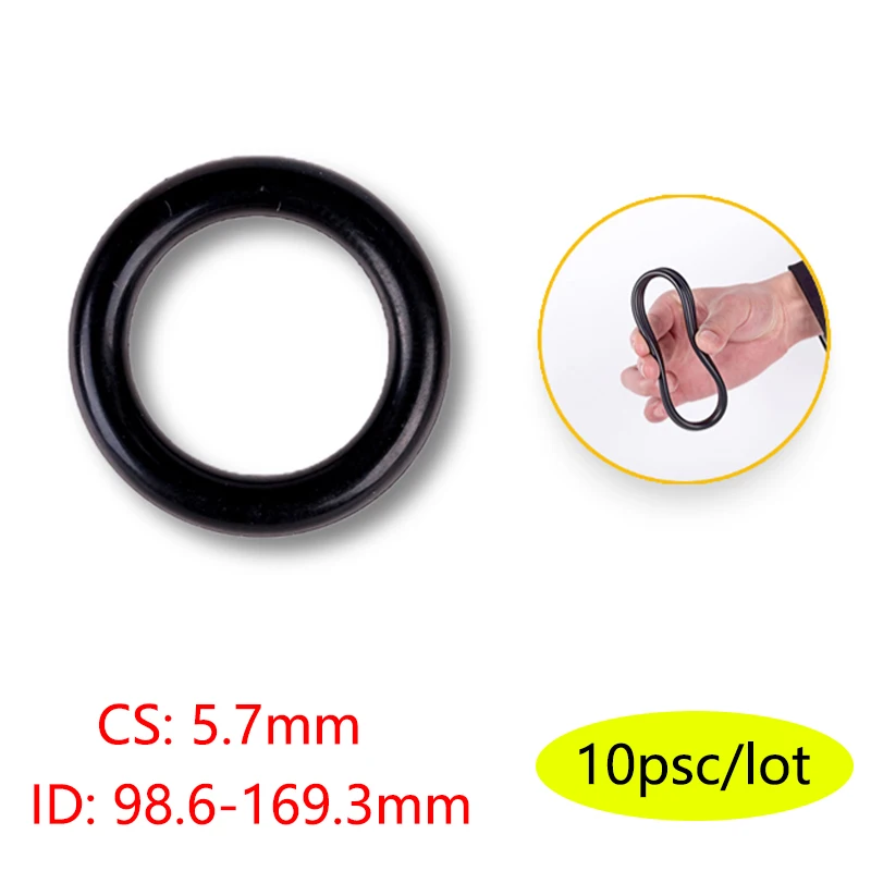

O-ring Kit NBR CS 5.7mm High Temperature Resistant Rubber Sealing Ring Gasket Hydraulic Oil Seal Universal Seal ID98.6-169.3mm