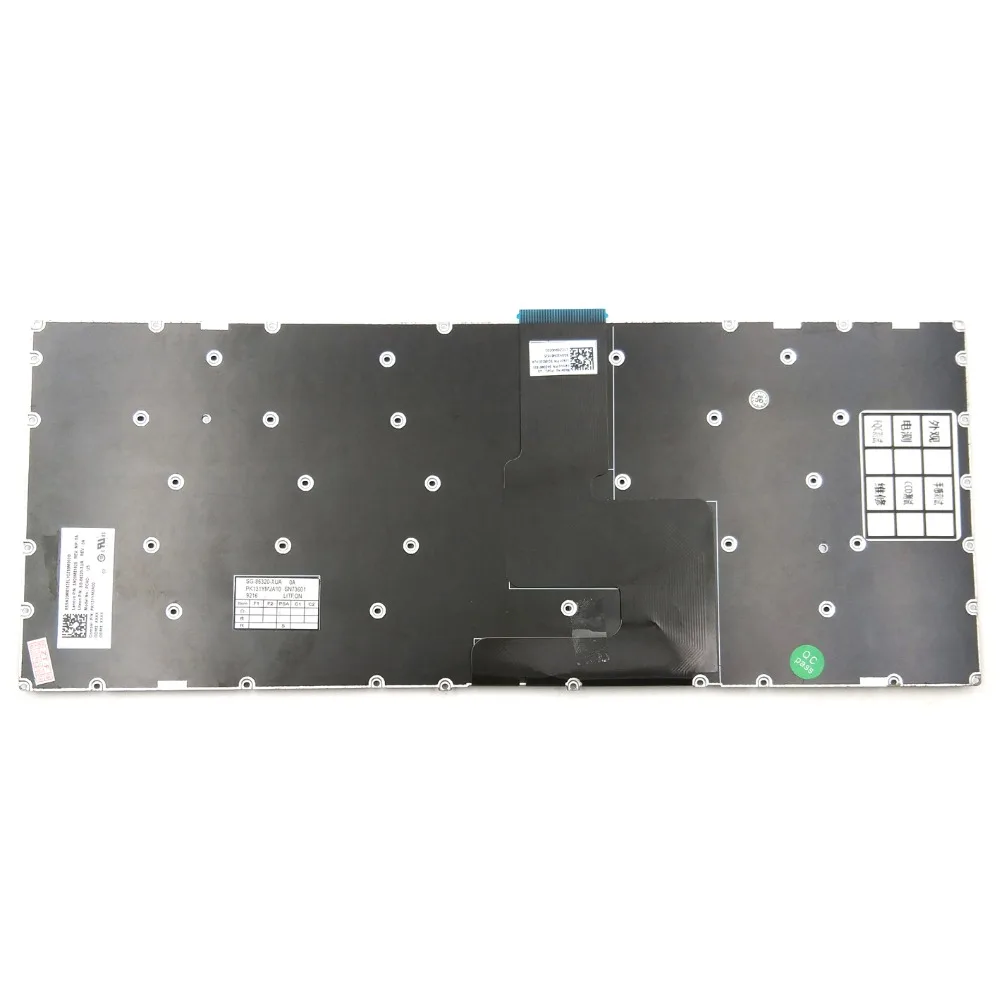 Новая клавиатура для ноутбука Lenovo Yoga 720-15IKB 520-14IKB Тип 80X8 81C8 США Черная без рамки