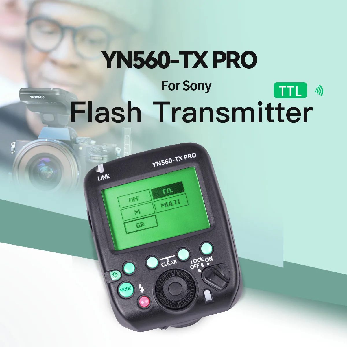 

YN560-TX PRO S YONGNUO Flash Wireless Trigger Manual Flash Controller For Sony YN560III YN560IV YN685 YN200 Speedlite