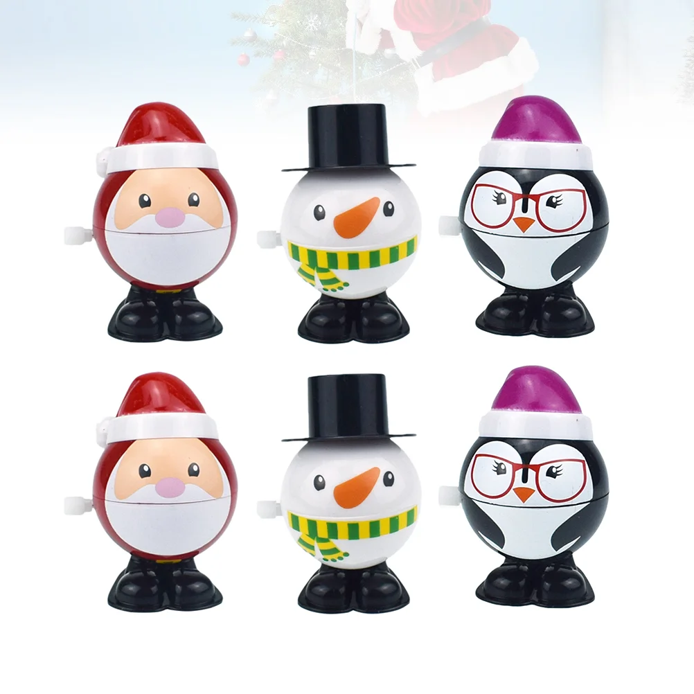 

6pcs Christmas Clockwork Jumping Opening Mouth Christmas Gift for Children Kids Child