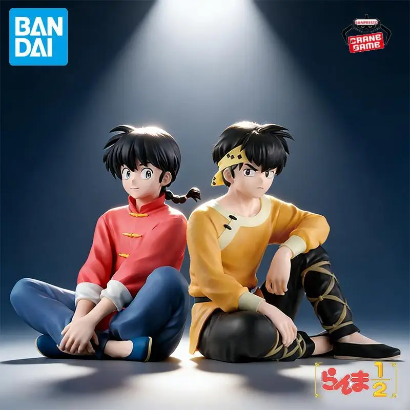 Фото В наличии оригинальный BANDAI BANPRESTO Saotome Ranma Hibiki Ryoga ПВХ аниме модель персонажа коллекция украшения для рабочего стола игрушки подарки №1