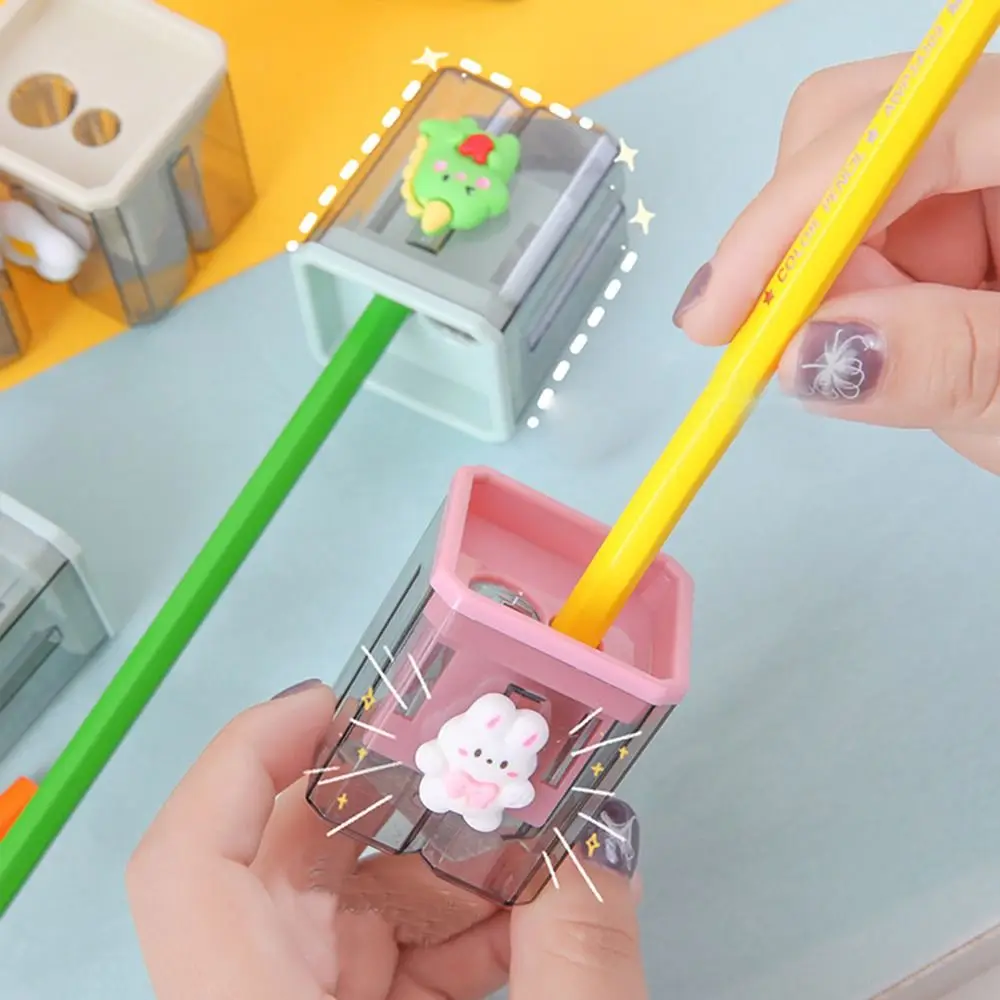 

Sketching School Office Supplies Transparent Art Supplies Student Stationery 2 Holes Pencil Sharpener Pencil Cutting Tools
