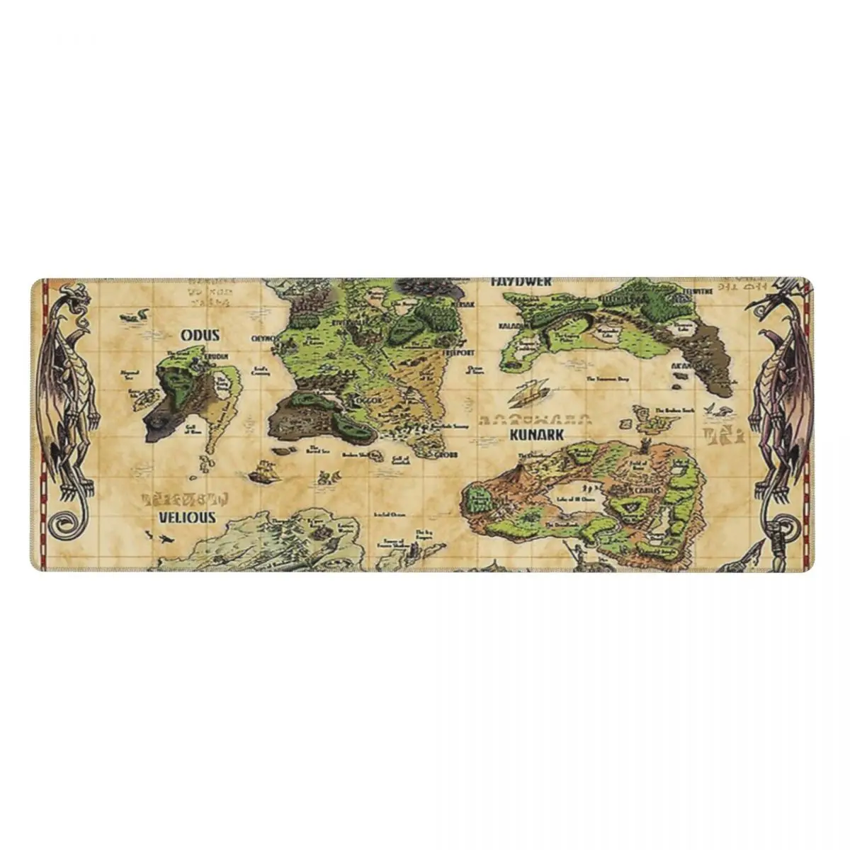 Резиновые подушечки для клавиатуры Everquest World Of Norrath Map
