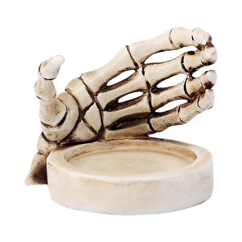 

Halloween Candlestick Holders Skull Candles Candlestick With Multifunctional Skeleton Hand For Gothic Theme Parties Study Garden
