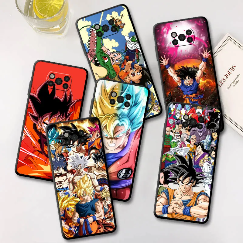 

Черный чехол Dragon Ball для Xiaomi Poco X3 NFC M3 X4 X5 F5 Pro Mi 11T 10T 12 9T 11 Lite Capa Phone Fundas