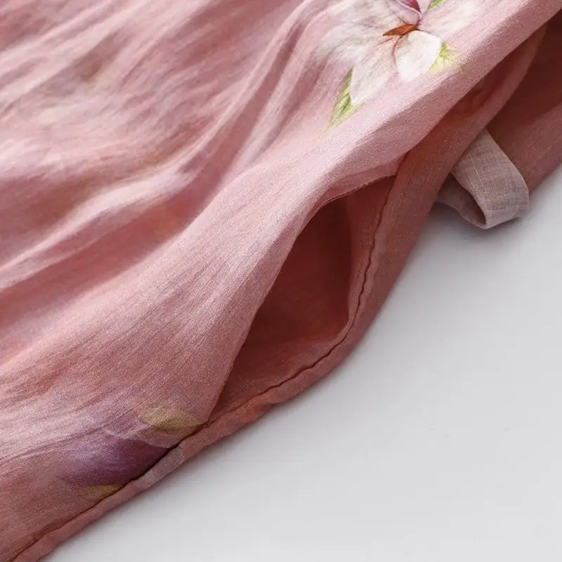 Женское длинное свободное платье винтажное в китайском стиле с