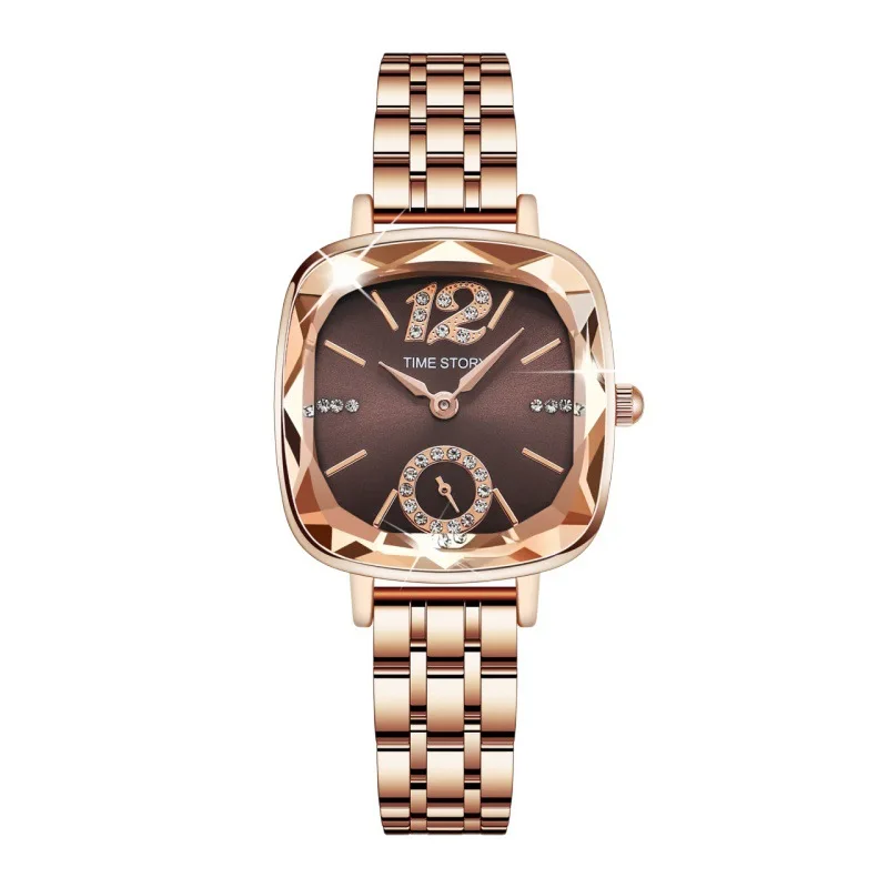 Fashion hot selling time story new women's watch waterproof quartz watch a piece of hair