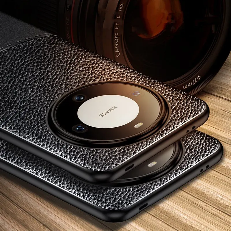 

For Huawei Mate 60 Case For Huawei Mate 60 Cover Funda TPU Soft Leather Shockproof Phone Shell Bumper For Huawei Mate 60