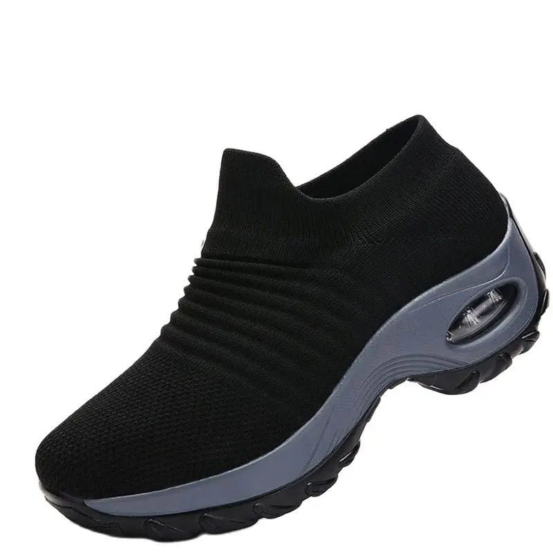 

Large Size Outdoor Cushion Women Sneakers Women Platform Sport Shoes Sports for Women Running Shoes Woman Black Knitted GMB-2021