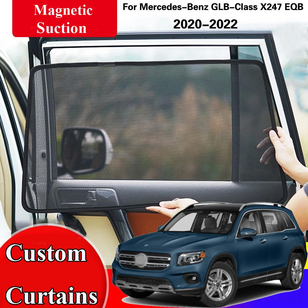 

Side Sun Shade Shading Protection Window Curtain SunShades Accseeories for Mercedes-Benz GLB-Class X247 EQB 2020 2021 2022