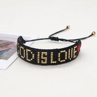 shinus hot news god is love letter bohemia miyuki gold beads bracelet