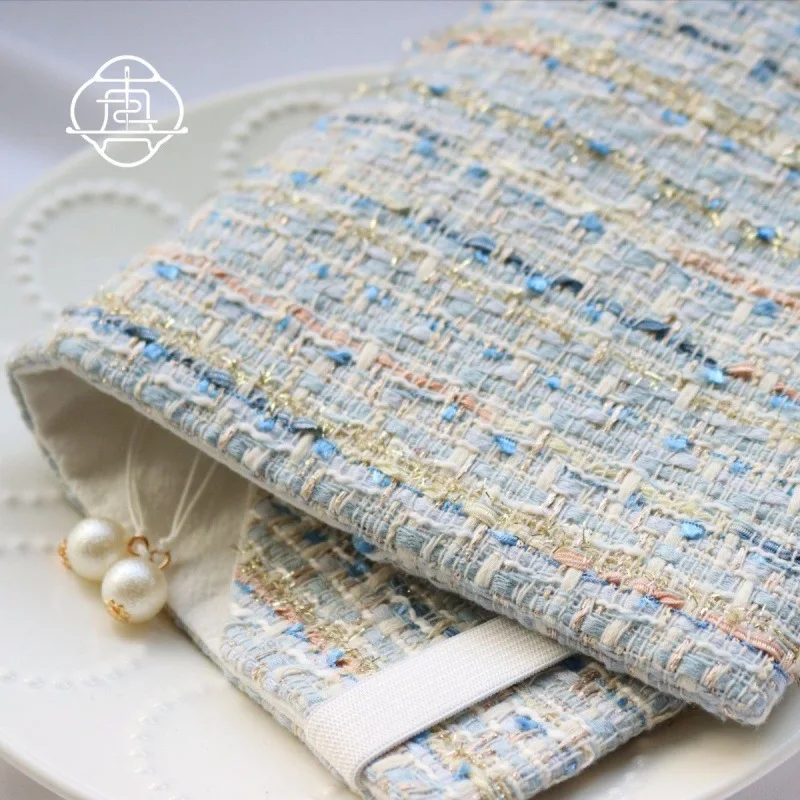 

Книжная куртка синяя Нежная Маленькая ароматная тканевая книга-руководитель записная книжка A5A6 ручка-Ручка экспресс-доставка Прямая поставка