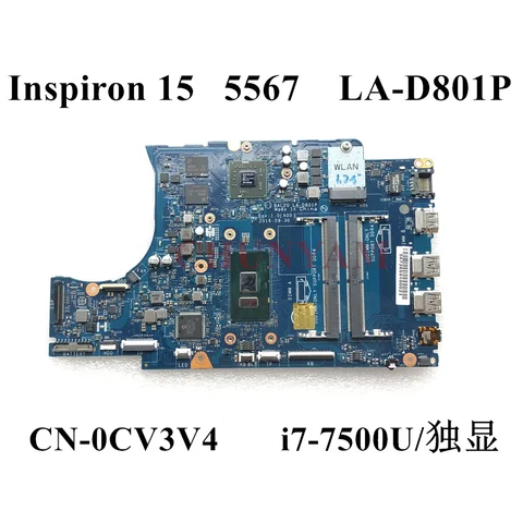 LA-D801P R7 M440 для Dell Inspiron 15 5567 17 5767 материнская плата для ноутбука