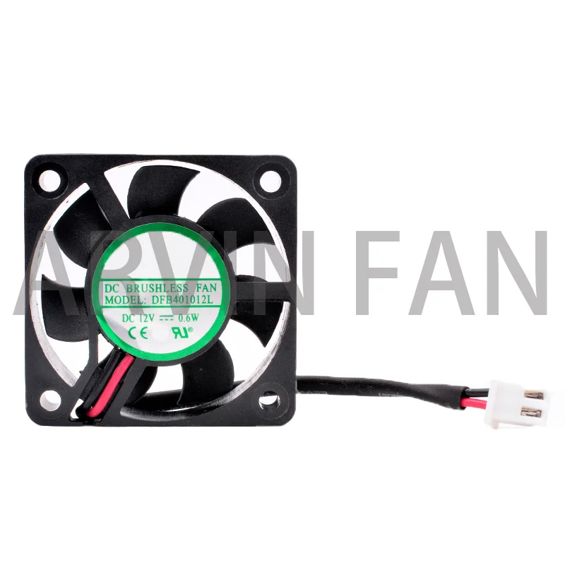 Вентилятор DFB401012L, 4 см, 40 мм, 40x40x10 мм, 12 В постоянного тока, 0,6 Вт, 2 провода, 2 контакта, два шара, тихий вентилятор охлаждения для зарядного устройства монитора