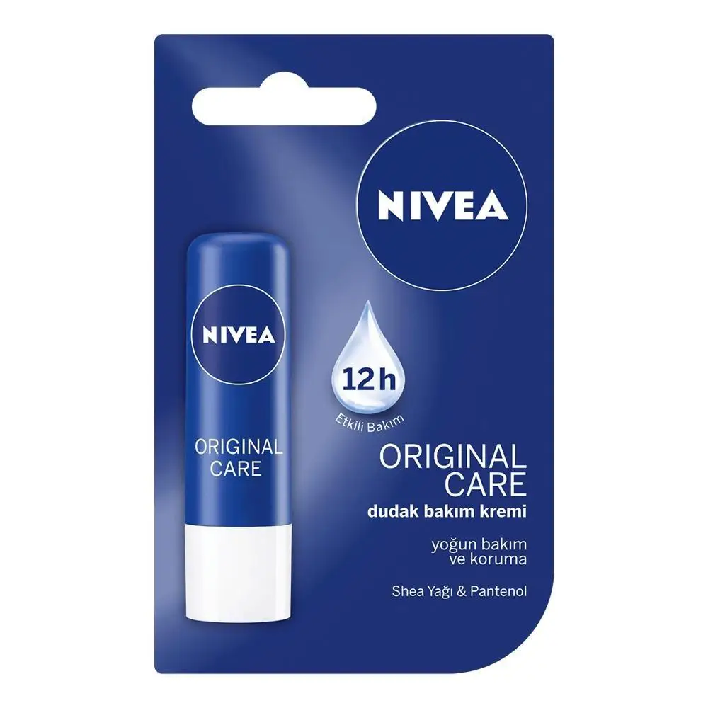 

3 стика для губ Nivea Original, влагостойкая, 24 часа