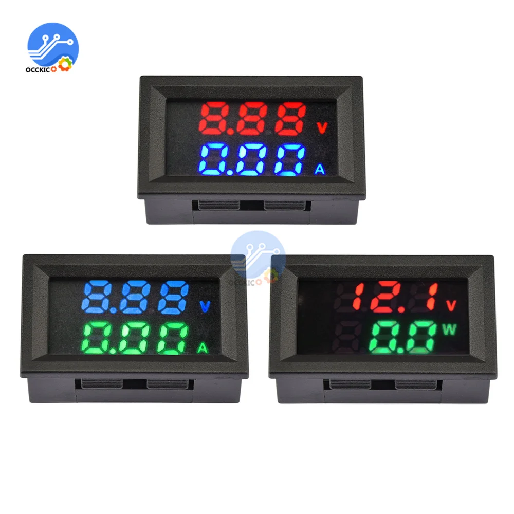 

M430 DC 4-30V 10A 50A 100A LED Digital Voltmeter Ammeter Car Motocycle Voltage Current Meter Volt Detector Tester Monitor Panel