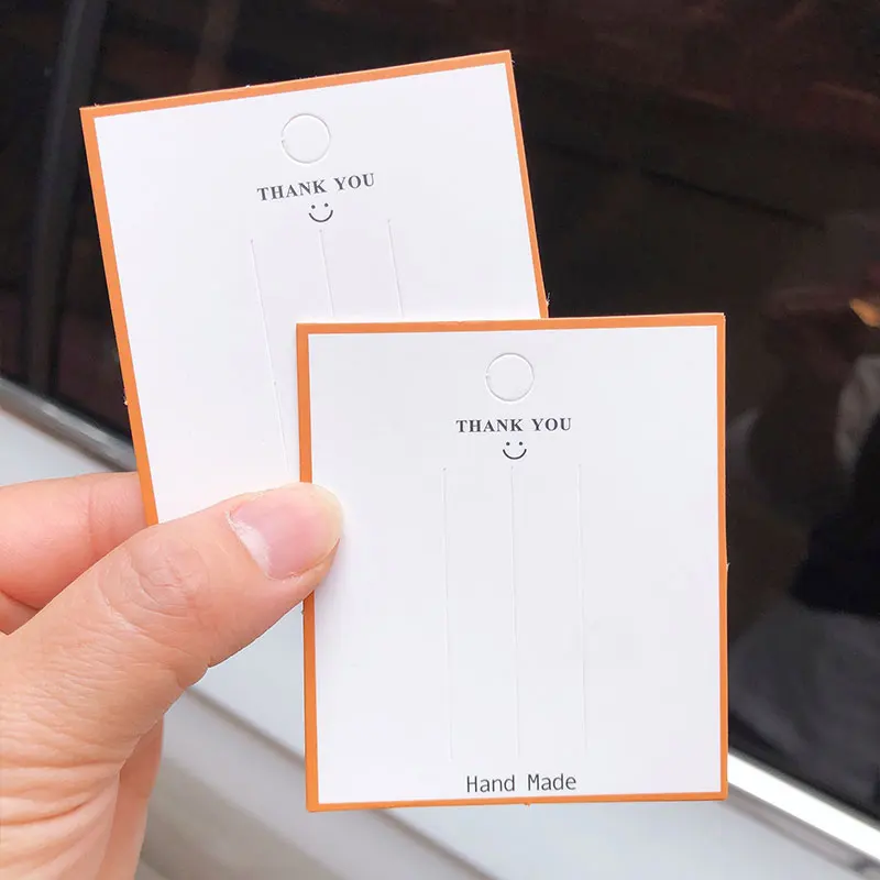 50 шт./лот карточки для упаковки ювелирных изделий ярлык рукоделия ожерелья