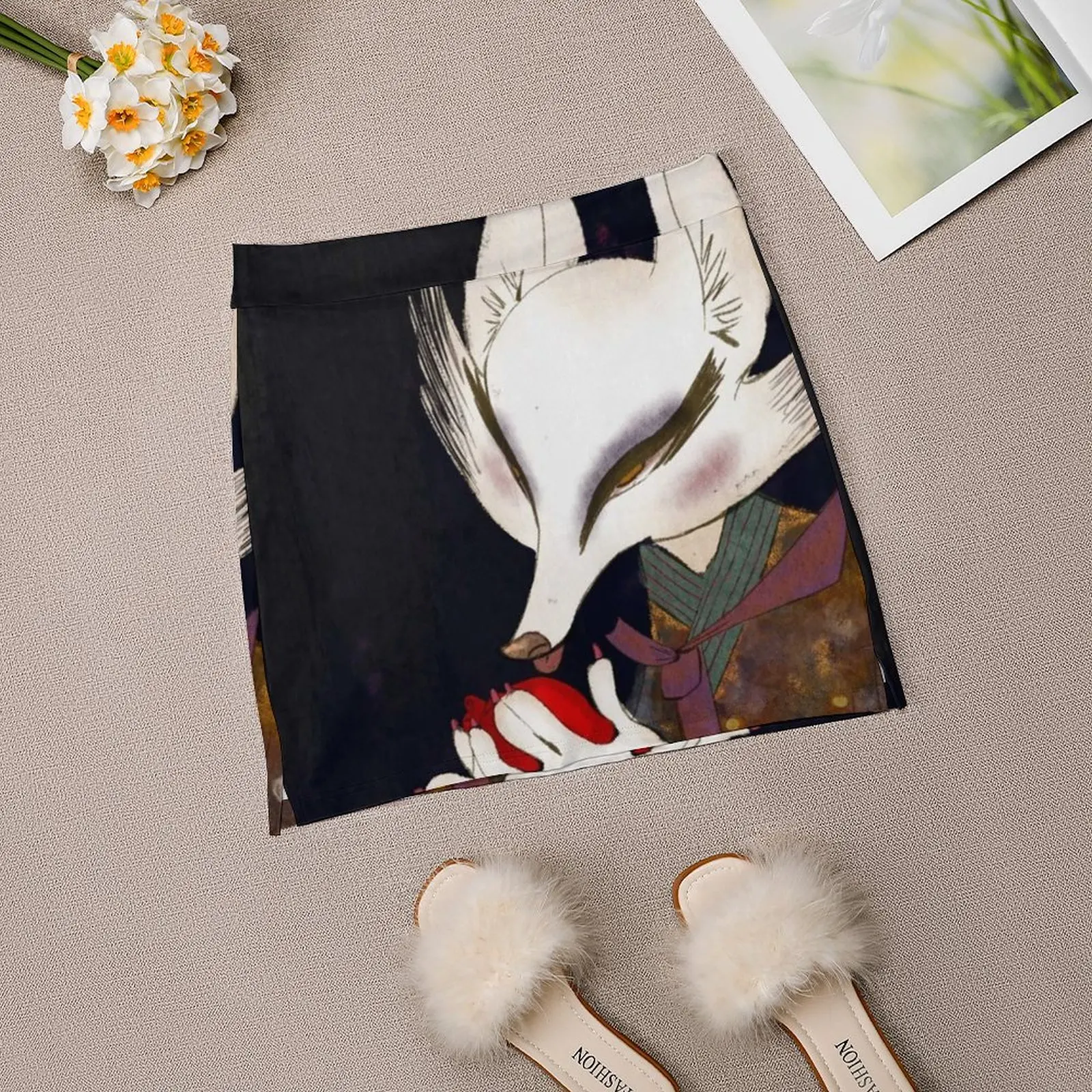 Женская юбка Kumiho с карманом винтажная принтом юбки трапециевидной формы летняя