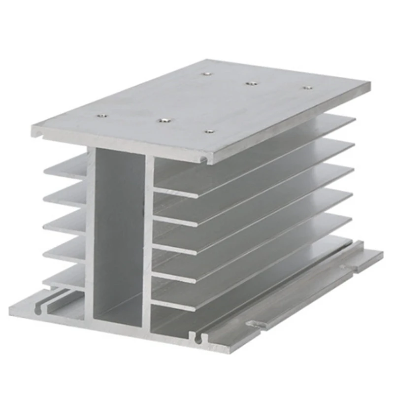 

SSR Single-Phase Solid State Relay Radiator 80X100x200mm Aluminum Solid State Relay Radiator