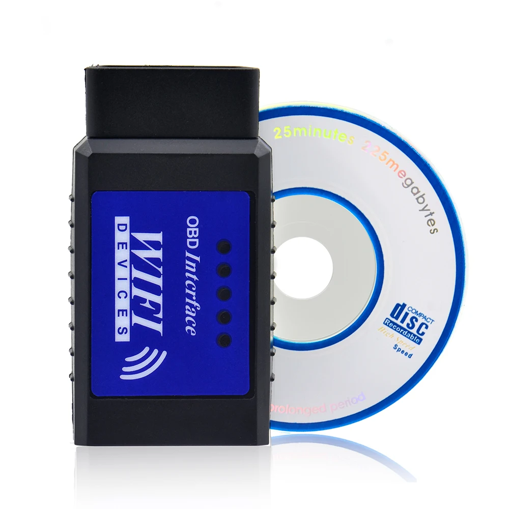

VSTM High Quality ELM327 Wifi Scanner Auto OBD2 Diagnostic Tool ELM 327 WIFI V2.1 OBDII Scanner Wireless ELM327
