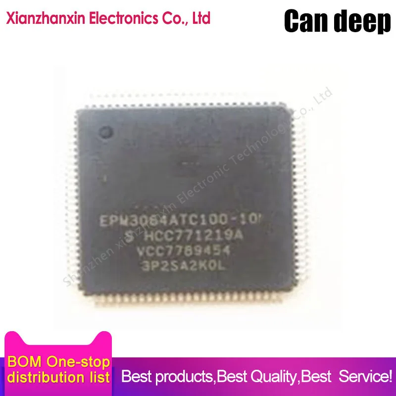 

2~10PCS/LOT EPM3064ATC100-10 EPM3064ATC100 EPM3064 QFP100 New and original programmable logic device