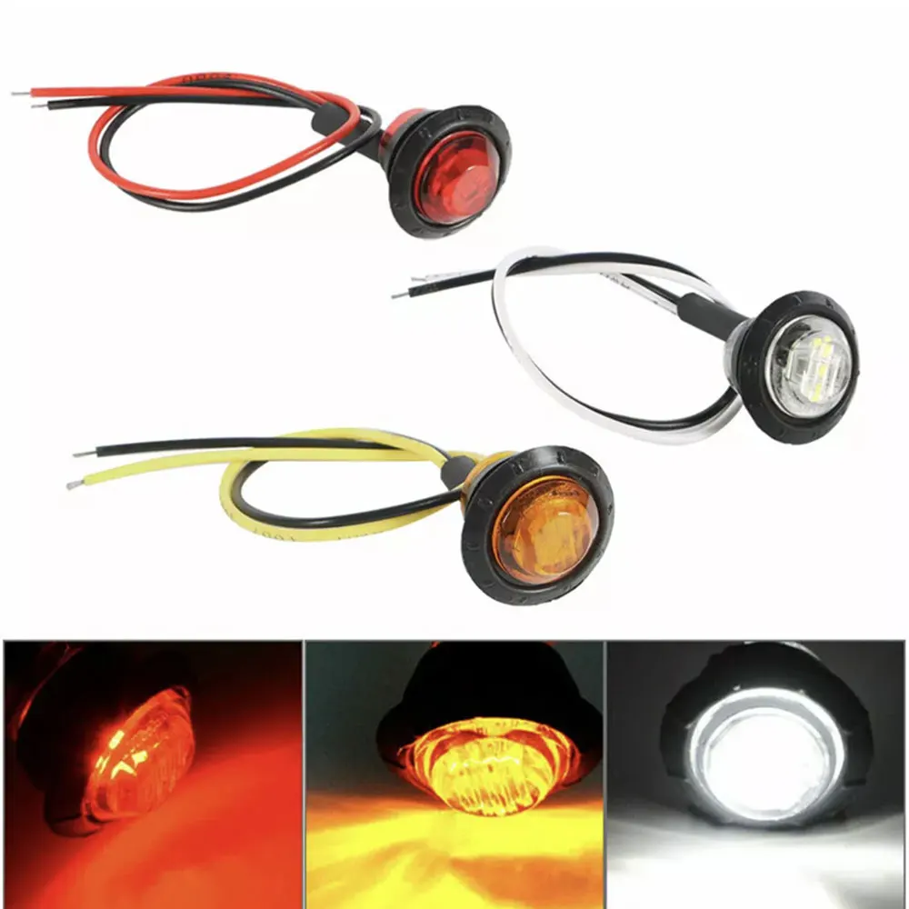 

12V 24V LED Side Marker Light Auto Trucks Lorry Trailer Bus Tail Brake Lamp Car Warning Lamp Turn Signal Indicator Lighting