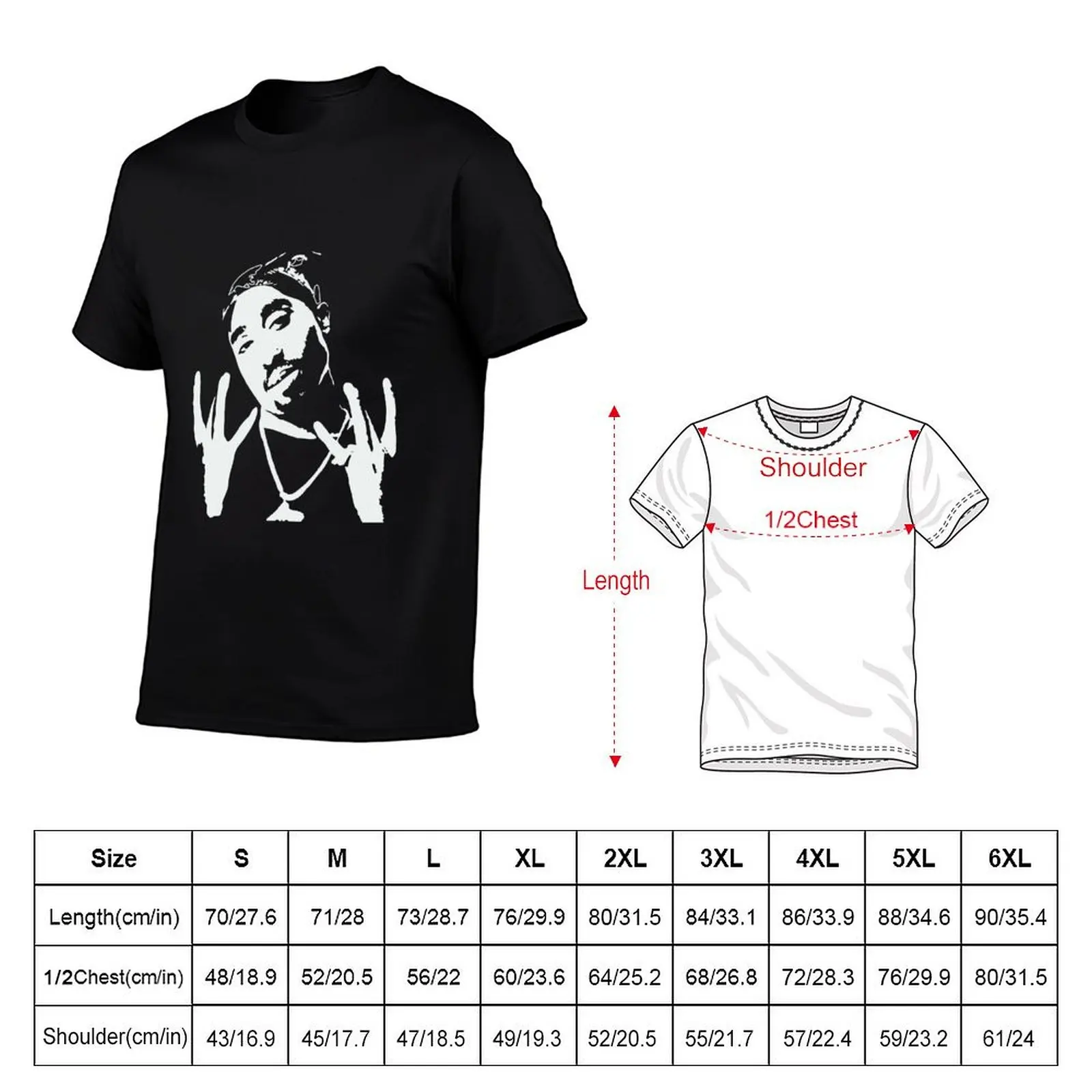 Футболка 2pac Westside, простая повседневная футболка с короткими рукавами (art.: 3920dbe6fdb44) - 3920dbe6fdb44