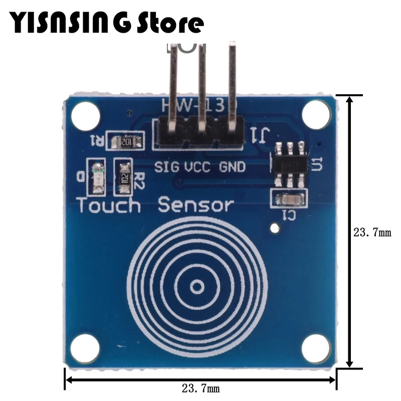 Модуль сенсорного переключателя TTP223 TTP223B 1-канальный цифровой емкостный