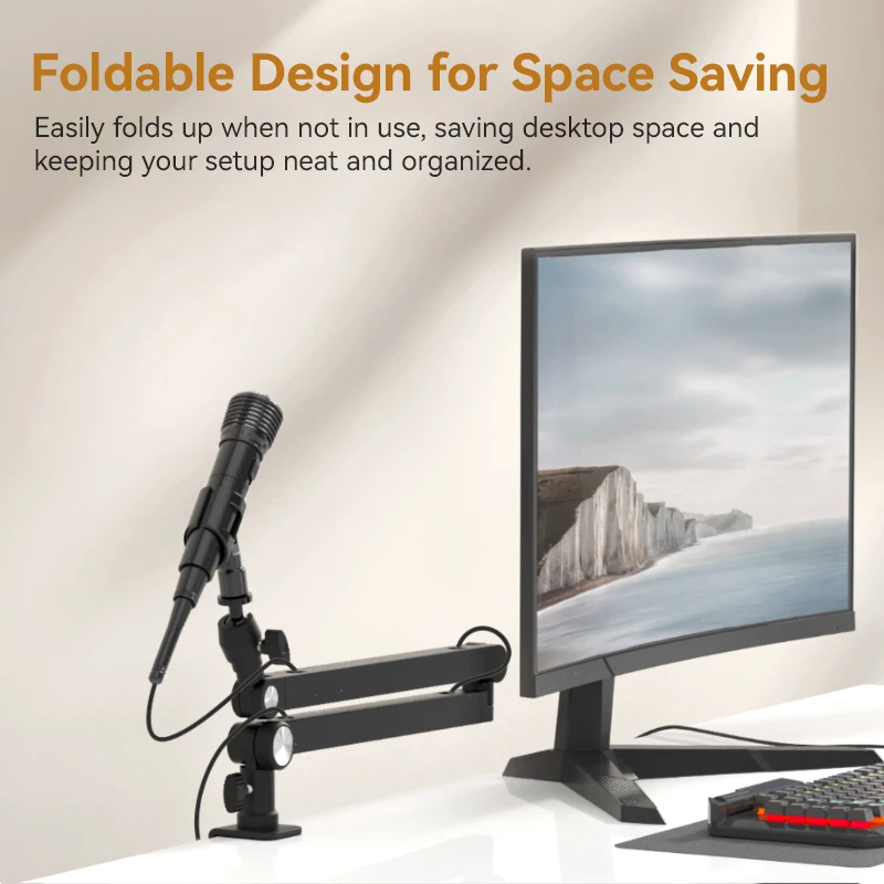 Микрофонная стрела Ulanzi TM01 стойка для микрофона компактный зажим камеры телефона