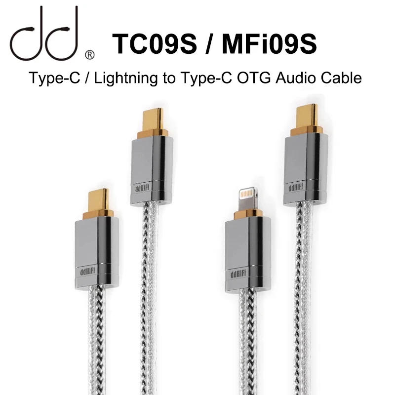 

DD ddHiFi TC09S MFi09S Type-C Lightning to TypeC OTG Cable High Purity Litz Pure Silver Wire and Oxygen-Free Copper Wires