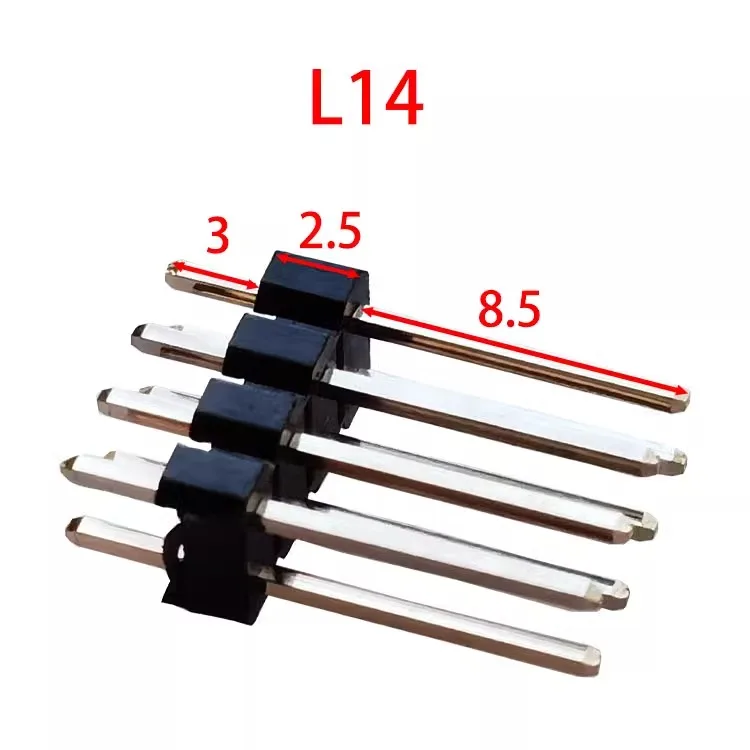 1000 шт. 2 54 мм двухрядный Штекерный 0 8u ''позолоченный штырьковый разъем