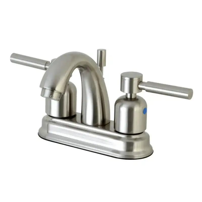 

FB5618DL 4 in. Centerset Bathroom Faucet, Brushed Nickel Mixer Tap Hot and Cold Water Free S hipping