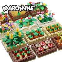 marumine 202pcs orchard 168pcs flower garden building bricks model kit compatible with moc blocks street view accessories parts
