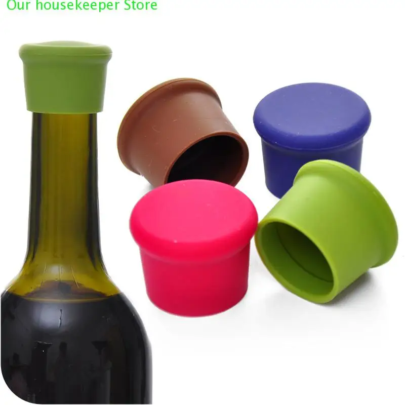 

Silicone Wine Bottle Stoppers Approved Food Grade Silicone Durable Flexible Wine Bottle Stopper