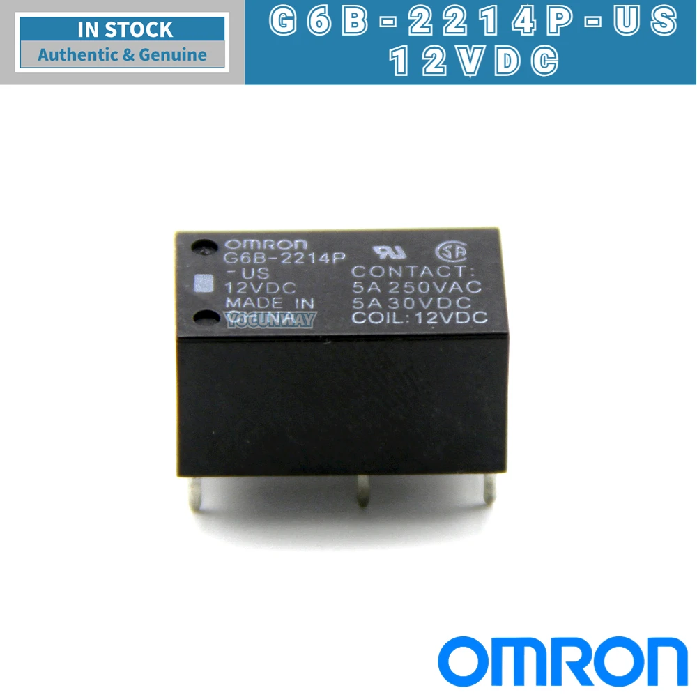 

Новое подлинное оригинальное японское реле мощности OMRON PCB G6B-1114P 1174P 2214 2114P 2014-US 5 12VDC 24VDC FD P6B 4 PIN 6PIN 5A 8A