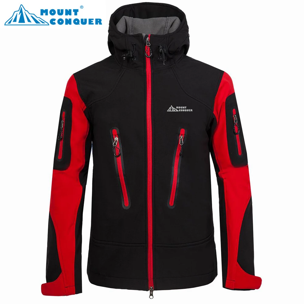 

MOUNT CONQUER Men New Outdoor Warm Casual Jacket Coat Men Brand Outfits Thick Outwears Windbreaker Windproof Jacket Fashion