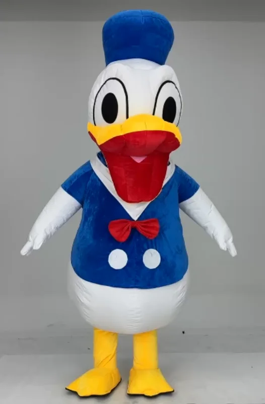 MINISO Disney надувной синий костюм талисмана Дональда Дака для взрослых нарядное