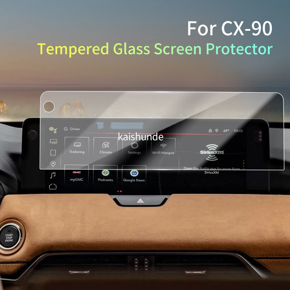 

Автомобильные наклейки, защита для 24 MAZDA CX-90, защитная пленка из закаленного стекла, дисплей, навигация, автомобиль